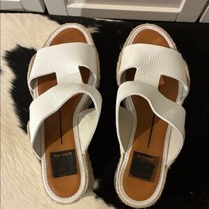 Dolce Vita White Espadrille Sandals